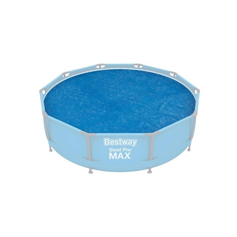 Trade Shop Traesio - Cobertor Térmico Redondo Cobertor Solar Para Piscinas Sobre Suelo De 305 Cm 58241