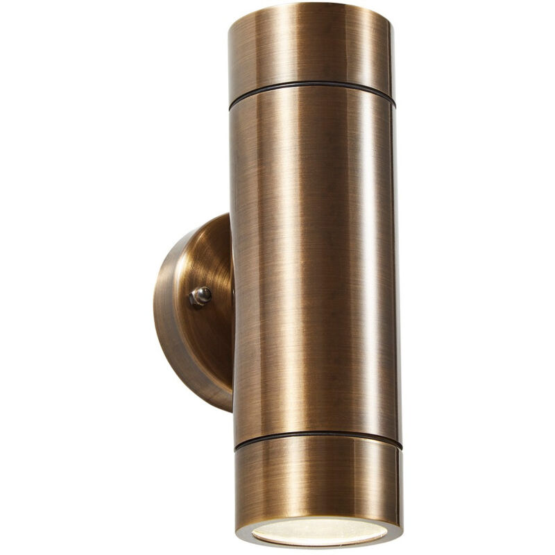 Forum Brac Applique Murale Extérieure 2 Lumières Haut Bas Bronze IP44