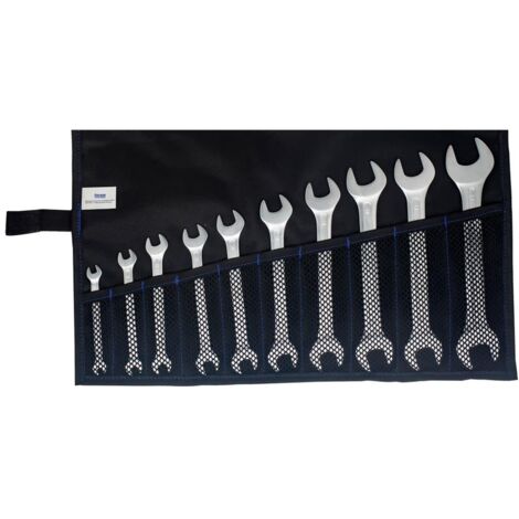 Forum Doppelmaulschlüssel-Satz DIN3110 6-27mm 10-teilig in Rolltasche