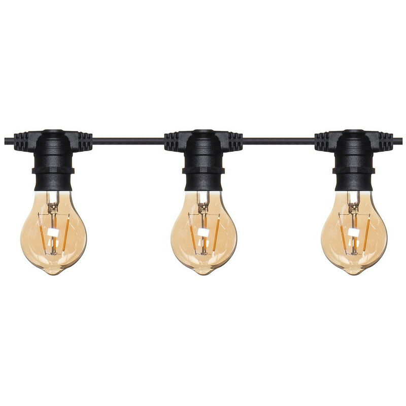 Forum Hardy Plafonnier suspendu 20 lumières noir IP44