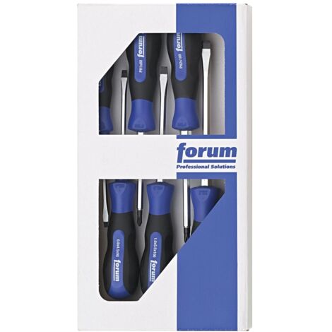 Forum Schraubendreher-Satz mit 6-kant-Schaft, 6-tlg. für Schlitz/PH