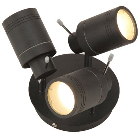 Forum SCORPIUS 3 Light Bathroom Spotlight Matt Black IP44