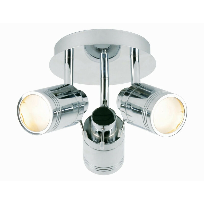 Forum scorpius Spot de Salle de Bain 3 Lumières Chrome IP44