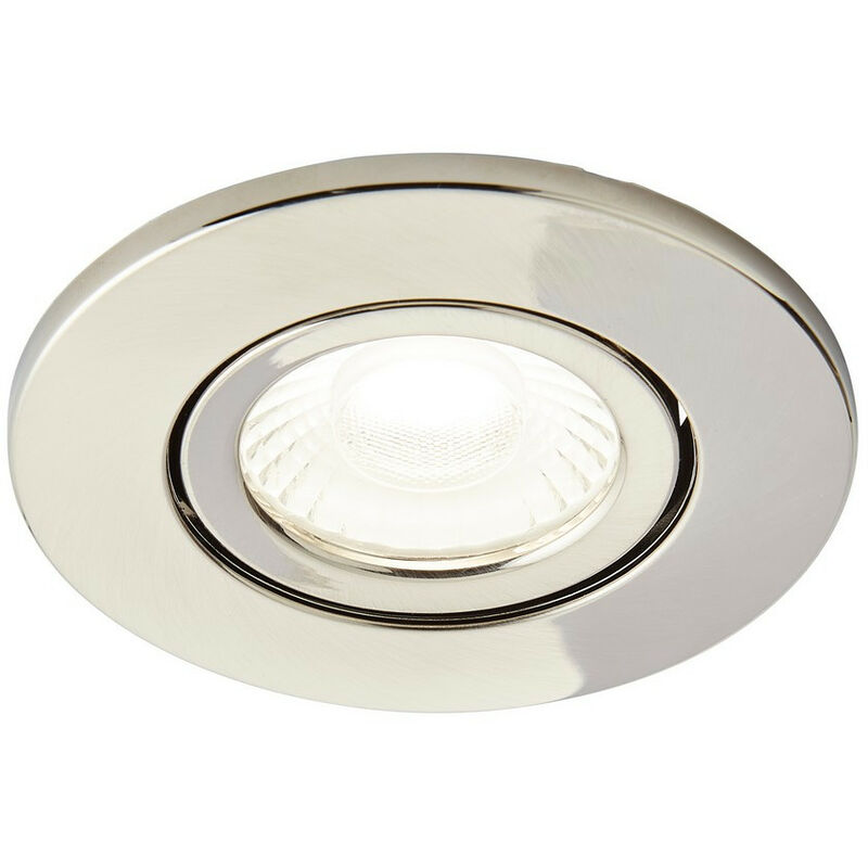 Forum Lighting - Forum SNic Downlight encastré led réglable au feu 4000k Nickel satiné IP65