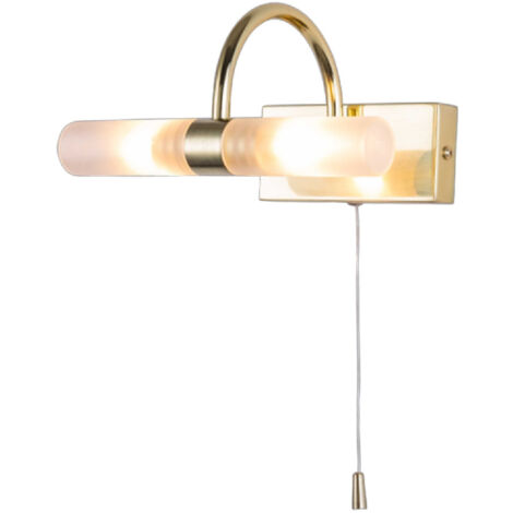 Forum Spa Corvus Satin Brass 205mm 2 Lamp Wall Light - SPA-6888.014-SBRS