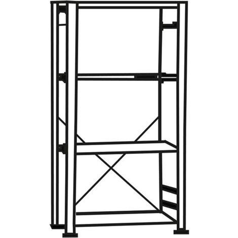 Forum Steckregal, Grundregal, H2000xB1000xT400, 4 Böden, RAL 5010, Fachlast 150 kg