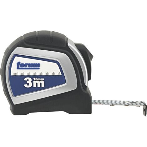 Forum Taschenbandmaß Autolock 3mx16mm weiß