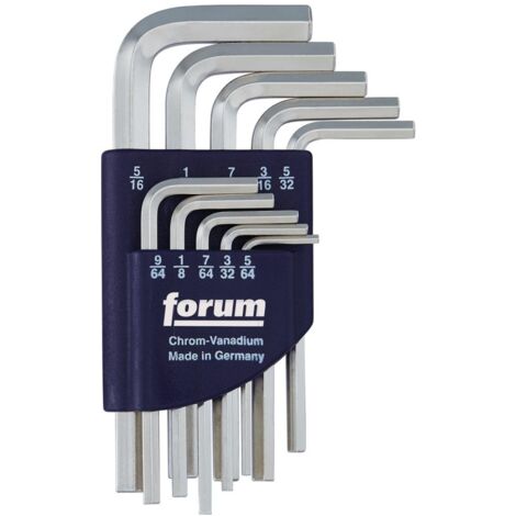 Kugelkopf Forum 6-kant-Winkelschraubendreher-Satz DIN911L 2-10 mm 8tlg Kugelkopf Forum 6-kant-Winkelschraubendreher-Satz DIN911L 2-10 mm 8tlg