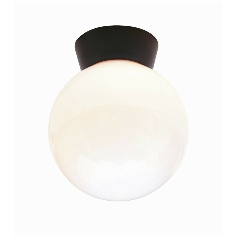 Forum York Plafonnier Globe Extérieur Noir IP44