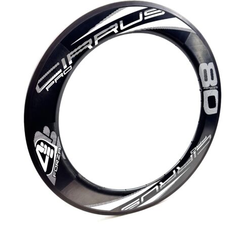 FORZA 4ZA Carbon T80 24H Felge schwarz-weiß