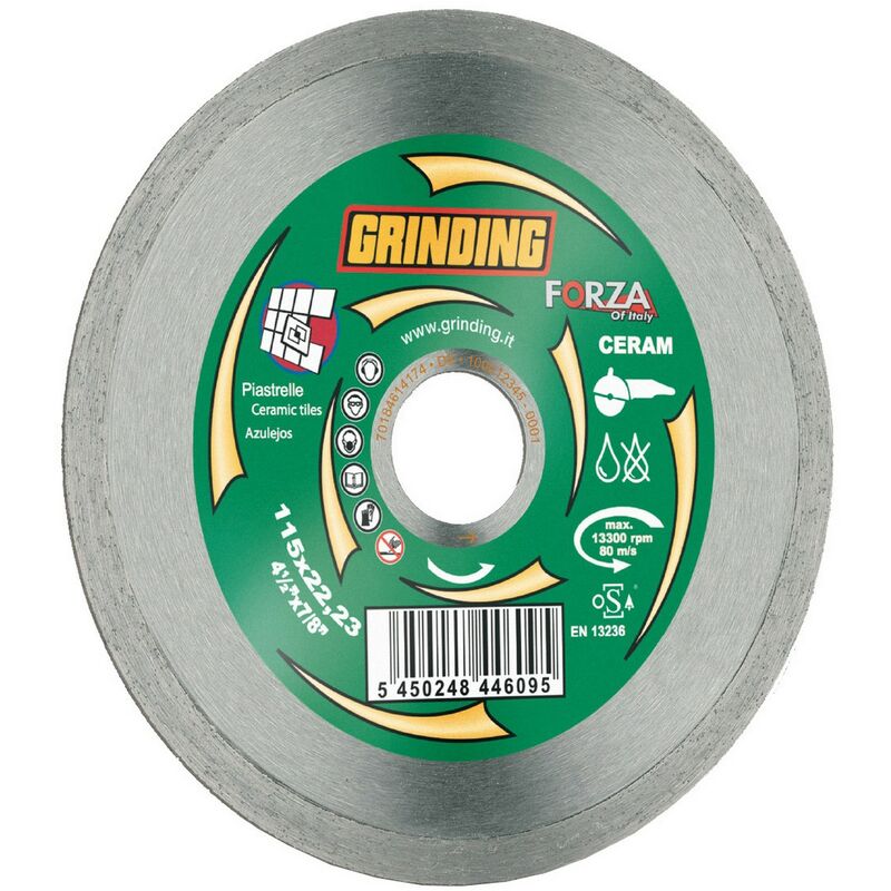 Image of Forza by grinding disco per ceramica,corona continua,diametro 115 mm,foro 22 mm cer
