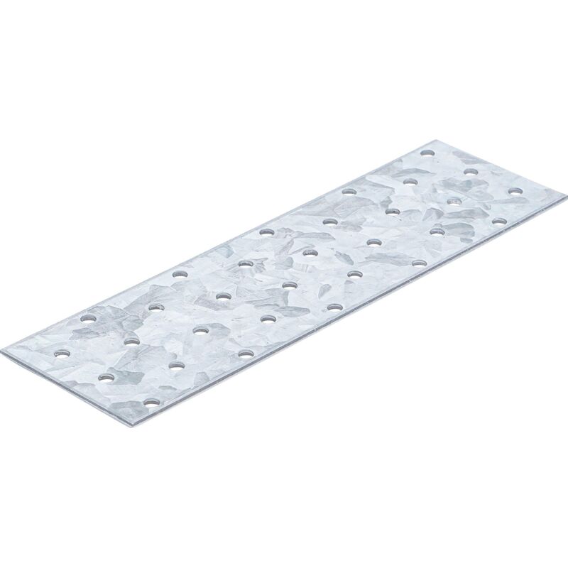 Piastra Forata Dritta In Acciaio 200 X 60 X 2 Mm