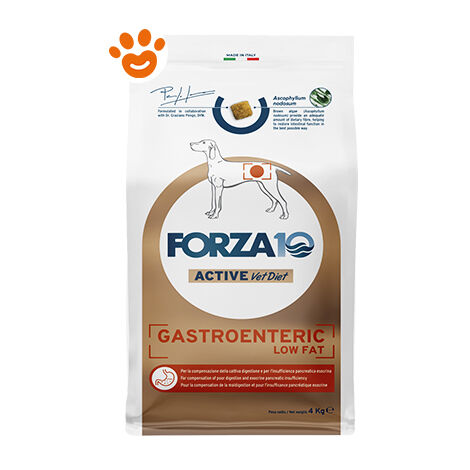 Forza10 Dog Active VetDiet Gastroenteric Low Fat  - Forza10 Dog Active VetDiet Gastroenteric Low Fat - Sacco Da 4 Kg