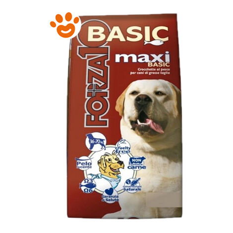 Forza10 Dog Basic Maxi al Pesce - Forza10 Dog Basic Maxi al Pesce - Sacco Da 14 Kg