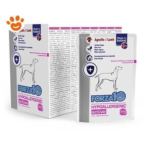 Forza10 Dog Hypoallergenic Active Agnello  - Forza10 Dog Hypoallergenic Active Agnello - Bustina Da 100 Gr