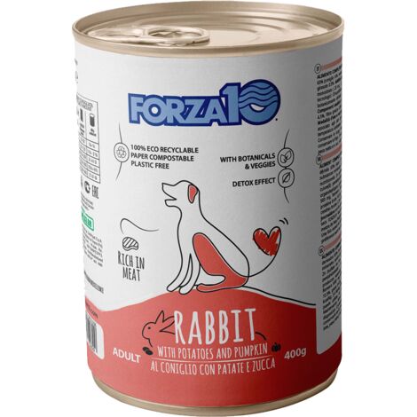 Forza10 Dog Maintenance Adult Coniglio con Patate e Zucca  - Forza10 Dog Maintenance Adult Coniglio con Patate e Zucca - Lattina Da 400 Gr