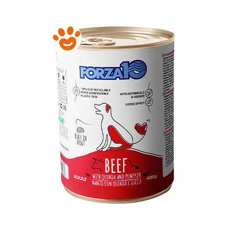 Forza10 Dog Maintenance Adult Manzo con Quinoa e Zucca  - Forza10 Dog Maintenance Adult Manzo con Quinoa e Zucca - Lattina Da 400 Gr