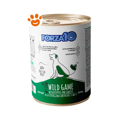 Forza10 Dog Maintenance Adult Selvaggina con Patate e Carote  - Forza10 Dog Maintenance Adult Selvaggina con Patate e Carote - Lattina Da 400 Gr