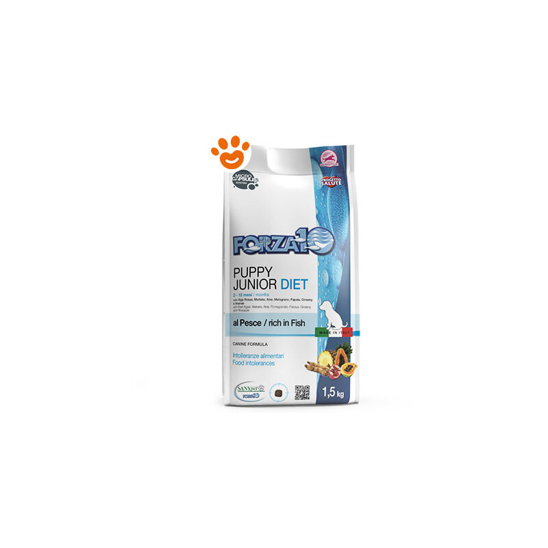 Diet Per Cane Puppy All Size Con Pesce Da 1,5 Kg Forza10