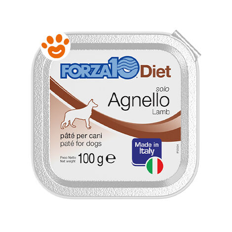 Forza10 Dog Solo Diet Agnello  - Forza10 Dog Solo Diet Agnello - Vaschetta Da 100 Gr