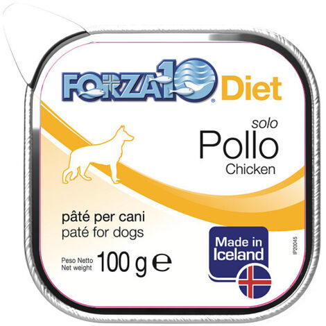 Forza10 Dog Solo Diet Pollo  - Forza10 Dog Solo Diet Pollo - Vaschetta Da 100 Gr