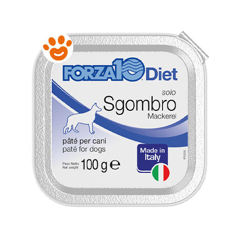 Forza10 Dog Solo Diet Sgombro  - Forza10 Dog Solo Diet Sgombro - Vaschetta Da 100 Gr