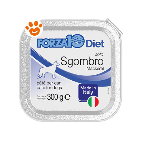 Forza10 Dog Solo Diet Sgombro  - Forza10 Dog Solo Diet Sgombro - Vaschetta Da 300 Gr