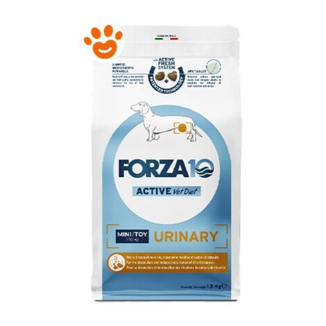 Forza10 Dog Urinary Mini Adult Pesce  - Forza10 Dog Urinary Mini Adult Pesce - Sacco Da 1,5 Kg