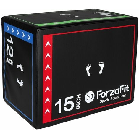 ForzaFit Plyo box 3-en-1 - Soft - Noir