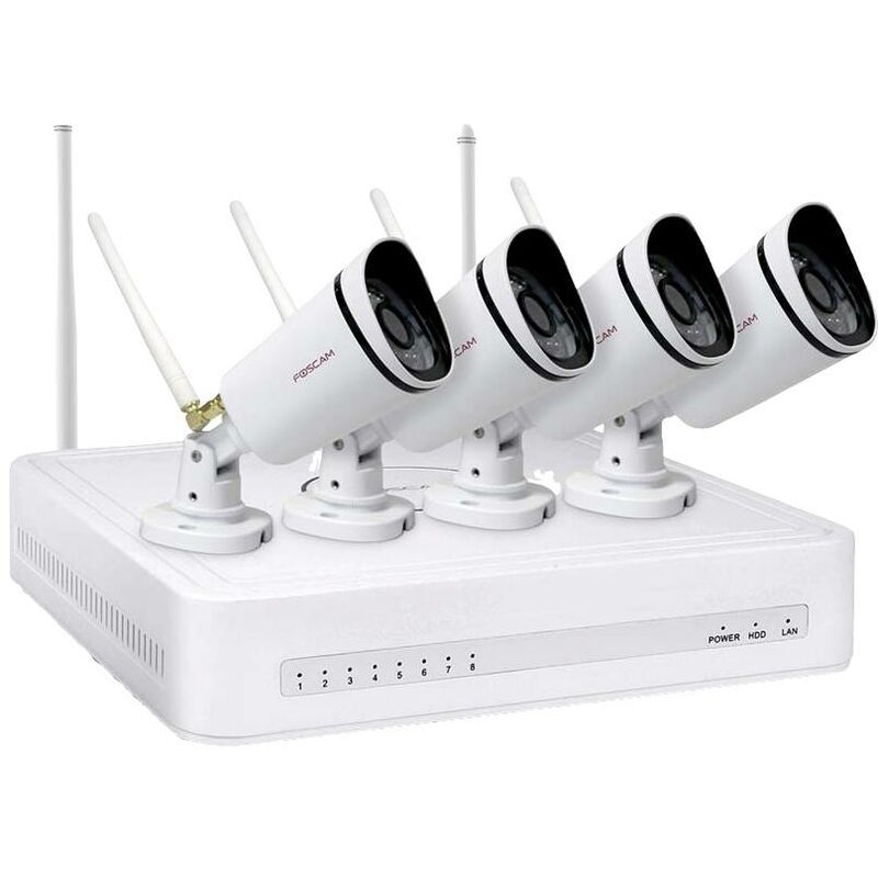 Foscam - FN7108W-B4-1T Wi-Fi IP-Set pour caméra de surveillance8 canauxavec 4 caméras1920 x 1080 pixels R683852