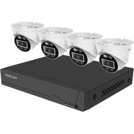 Foscam FNA108E-T4-2T FNA108E-T4-2T LAN IP-Kit videocamere sorveglianza 8 canali con 4 camere 3840 x 2160 Pixel