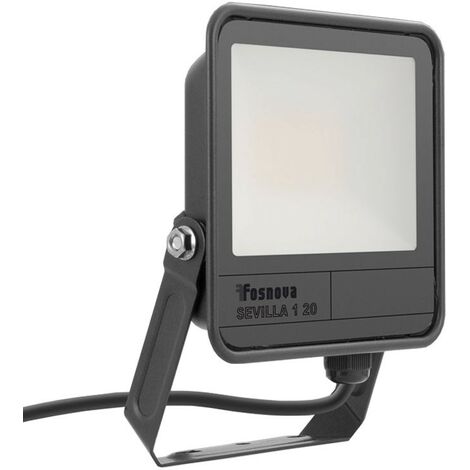 Fosnova Disano LED Floodlight 20W 4000K 2200 lumens Grey IP65 2241333200