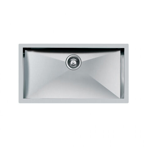 Foster 1218050 Quadra Lavello Acciaio inox Spazzolato da incasso Filotop 1 Vasca 86,4x46,4cm