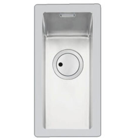 Foster 3121 060 S4001 Lavello Acciaio inox Spazzolato da incasso Filotop 1 Vasca 17x40cm
