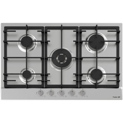 Foster 7015 032 piano cottura Acciaio spazzolato Da incasso 75 cm Gas 5 Fornelli