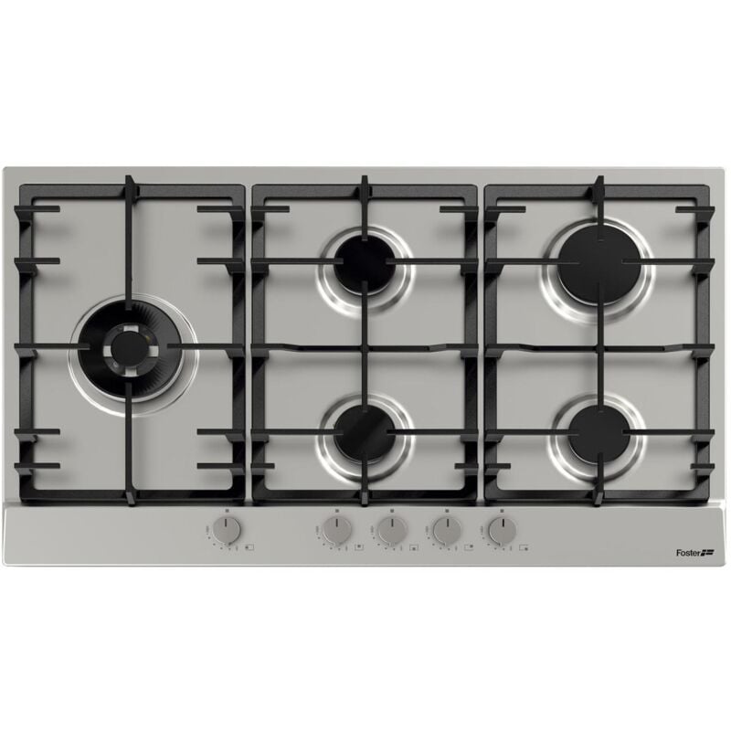 Foster 7016 032 Einbau-Gaskochfeld, 5 Brenner, Edelstahl