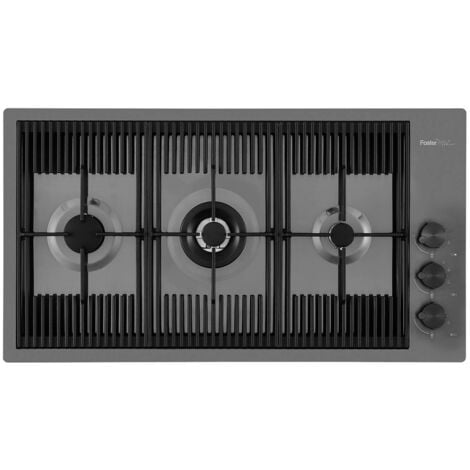 Foster 7680 006. Colore del prodotto: Grigio, Posizionamento dell'apparecchio: Da incasso, Dimensione della larghezza del piano cottura: 87 cm. Tipo di controllo: Manopola, Posizione di c... - 7680006