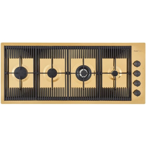 Foster 7681 009. Colore del prodotto: Oro, Posizionamento dell'apparecchio: Da incasso, Dimensione della larghezza del piano cottura: 111.5 cm. Tipo di controllo: Manopola, Posizione di c... - 7681009