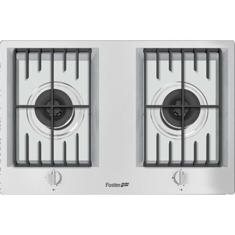 Foster FL 2F.STD. Colore del prodotto: Acciaio inox, Posizionamento dell'apparecchio: Da incasso, Tipo di piano cottura: Gas. Bruciatore extra large ad alta velocità: 5000 W. Tipo di cont... - 7203032