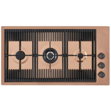Foster Flat. Colore del prodotto: Rame, Posizionamento dell'apparecchio: Da incasso, Dimensione della larghezza del piano cottura: 87 cm. Tipo di controllo: Manopola, Posizione di control... - 7680008