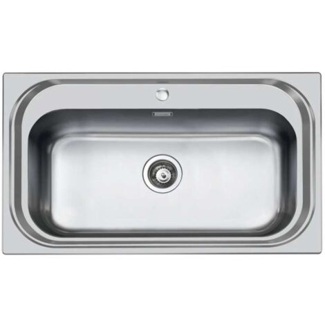 Foster Lavello Monovasca in Acciaio Inox - 86x50 cm