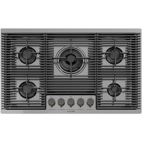 Foster Milanello Gun Metal 5F. Colore del prodotto: Metallico, Posizionamento dell'apparecchio: Da incasso, Dimensione della larghezza del piano cottura: 80 cm. Tipo di controllo: Manopol... - 7682006