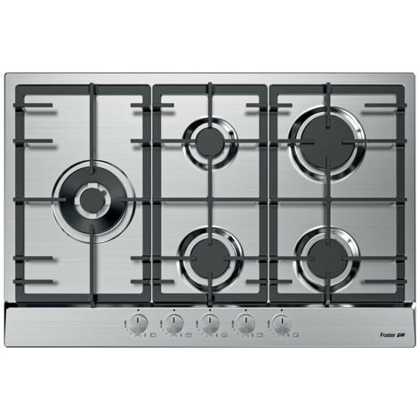 Foster Power piano cottura Acciaio inox Da incasso 75 cm Gas 5 Fornelli