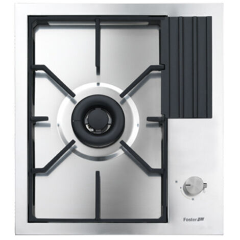 Foster S4000 Domino.1F.dualAE.Q4. Colore del prodotto: Acciaio inox, Posizionamento dell'apparecchio: Da incasso, Tipo di piano cottura: Gas. Bruciatore medio: 5000 W. Tipo di controllo: ... - 7278032