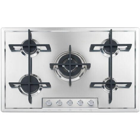 Foster Veronika 5FSTD Piano cottura a gas 5 fuochi da incasso acciaio inox 76 cm