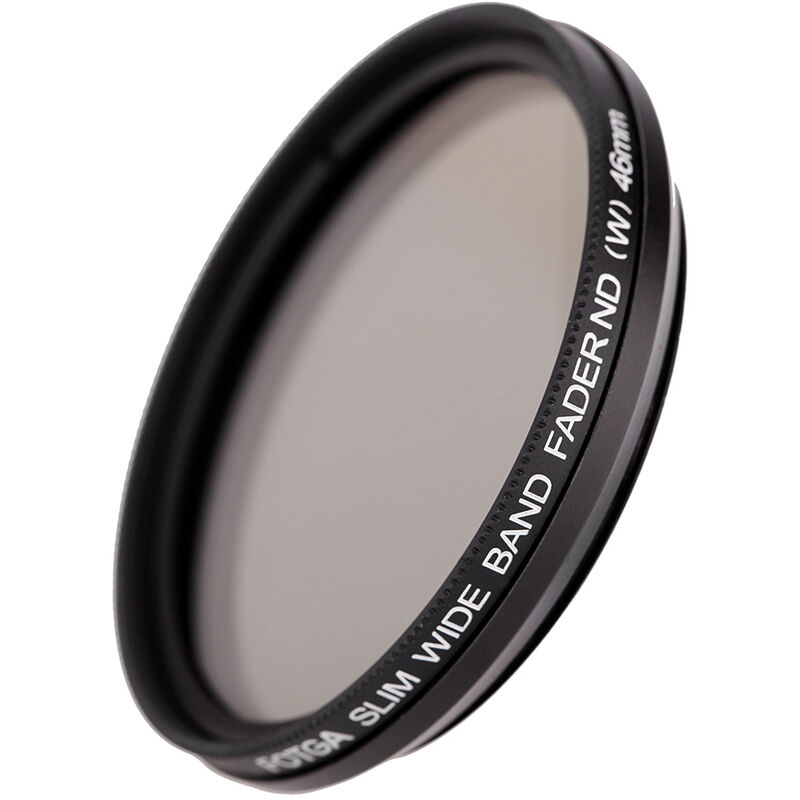 

46mm Slim Fader Filtro ND variable Densidad neutra ajustable ND2 a ND400, negro, 46 mm - Fotga