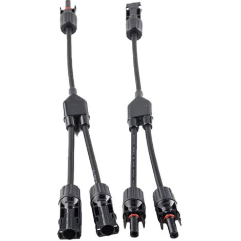 Fothermo Solaranschluss Solarkabel Parallelstecker Solarmodul 2 3 4 fach Solar 2-fach