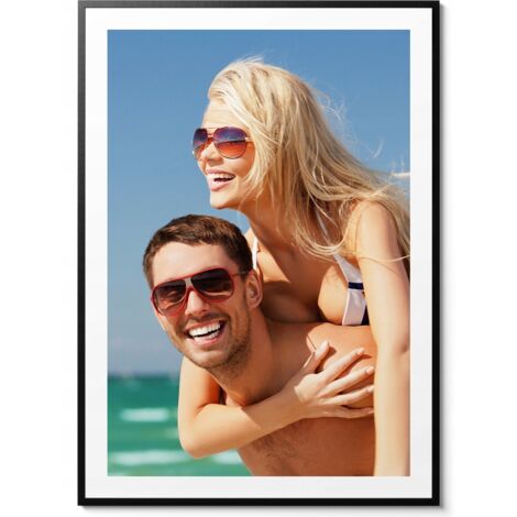 Foto Immagine in una cornice nera La tua foto PION 43x53