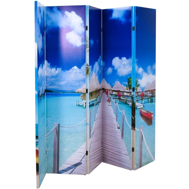 Vidaxl Raumteiler Klappbar 200 X 170 Cm Strand