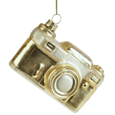Fotocamera Vintage Decorativa Oro 10X7